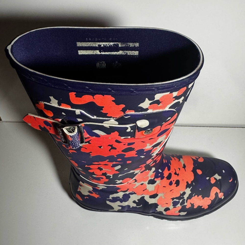 Hunter Women’s Colorful Flecktarn Camo Matte Rainboots Size 9 - Picture 12 of 14